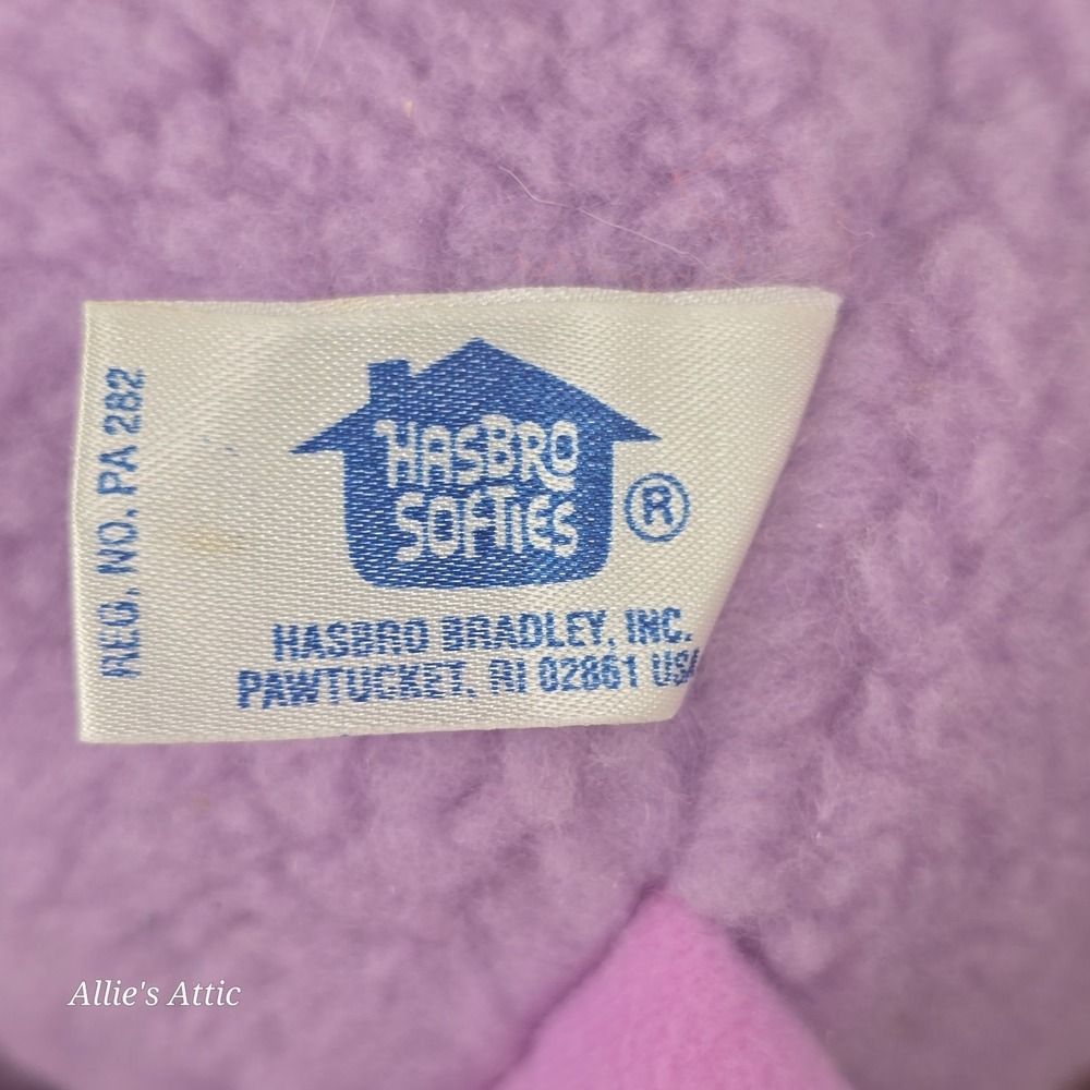 Fraggle Rock Mokey Plush Stuffed Animal Doll Purple 1985 Hasbro Softies 14" - Picture 6 of 7
